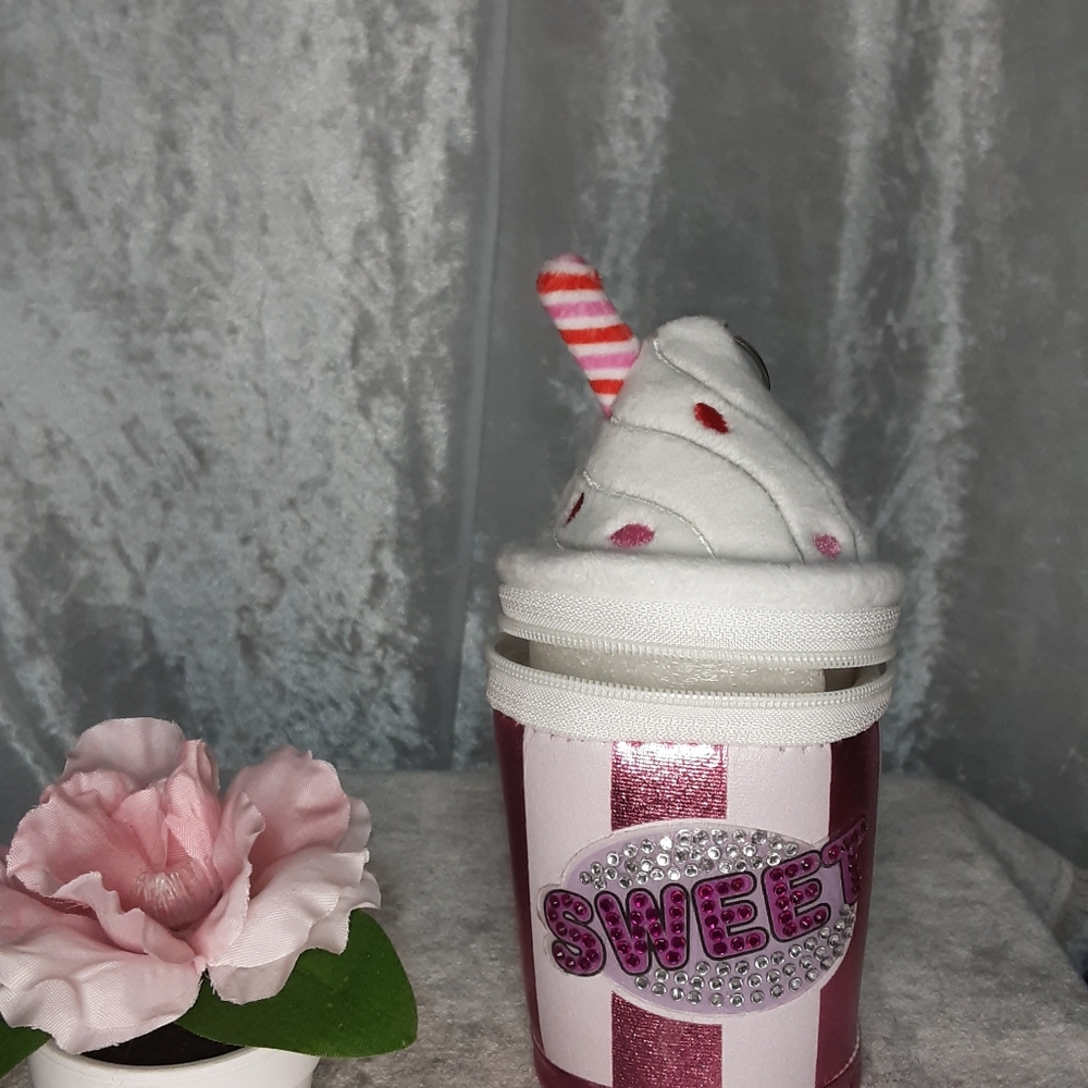 Adorable Zipper Ice Cream Soda Bag Charm Key Chain - Picture 6 of 6